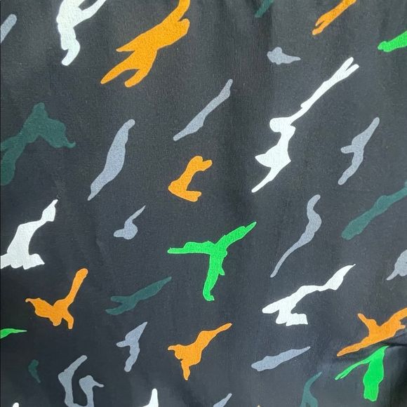 Givenchy Womens Size 4 US Dress 100% Silk Midi Wrap Printed Pattern Long Sleeve - Picture 9 of 14